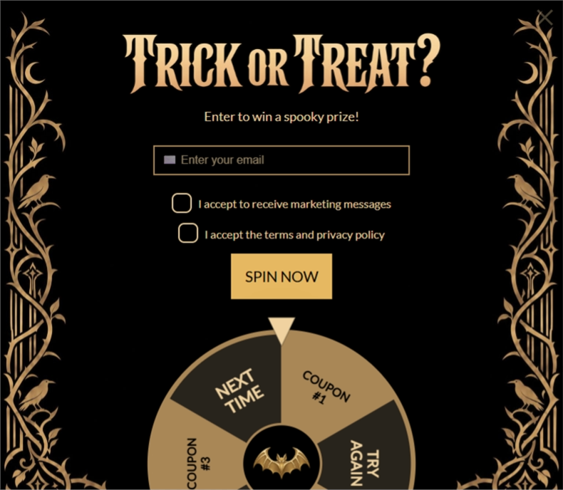 Goth Halloween Wheel • 2, a wonderwheel pop-up template