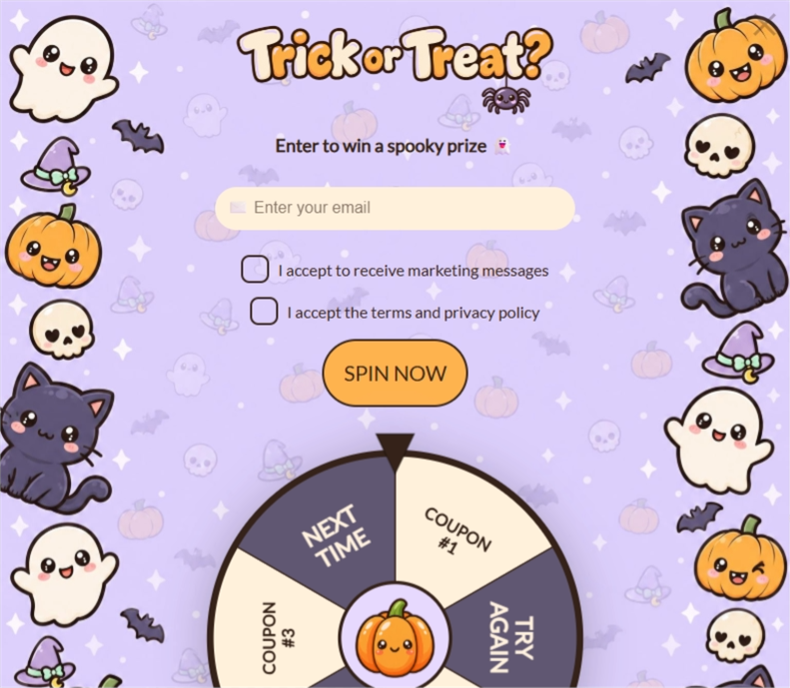 Kawaii Wheel • 2, a wonderwheel pop-up template