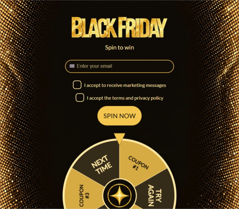 BF Gold WonderWheel, a wonderwheel pop-up template